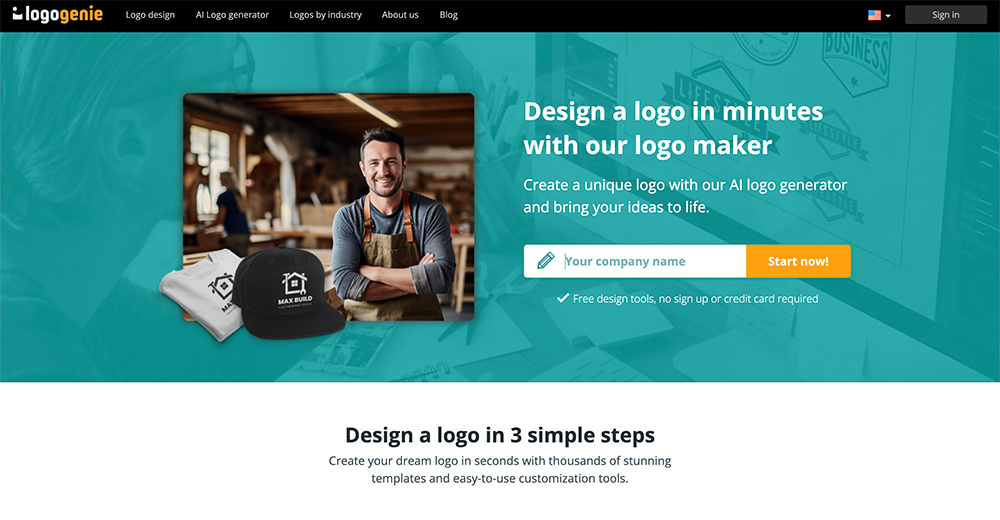 Utilisation de logogenie pour créer votre logo